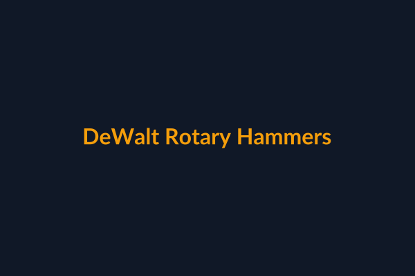 DeWalt Rotary Hammers available at Raguveer Electric Talala